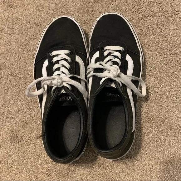 Vans Old Skool Shoe Black/White - Size 8 - Picture 5 of 7